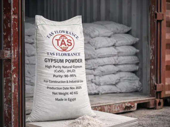 Gypsum powder export container Egypt
