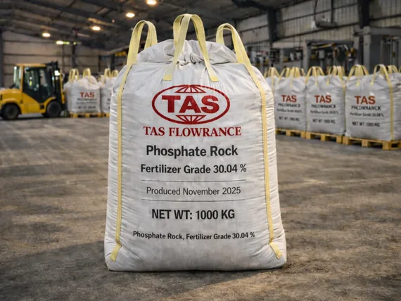 Phosphate jumbo bags warehouse preparation Egypt