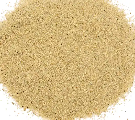 Fine filter sand texture for water treatment and filtration systems