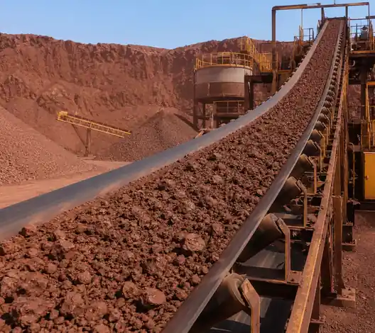 Iron oxide conveyor bulk processing Egypt TAS Flowrance