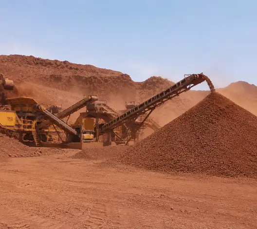 Iron oxide processing plant stockpile Egypt TAS Flowrance