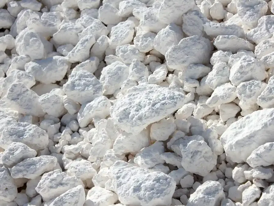 Egyptian calcium carbonate white lumps texture